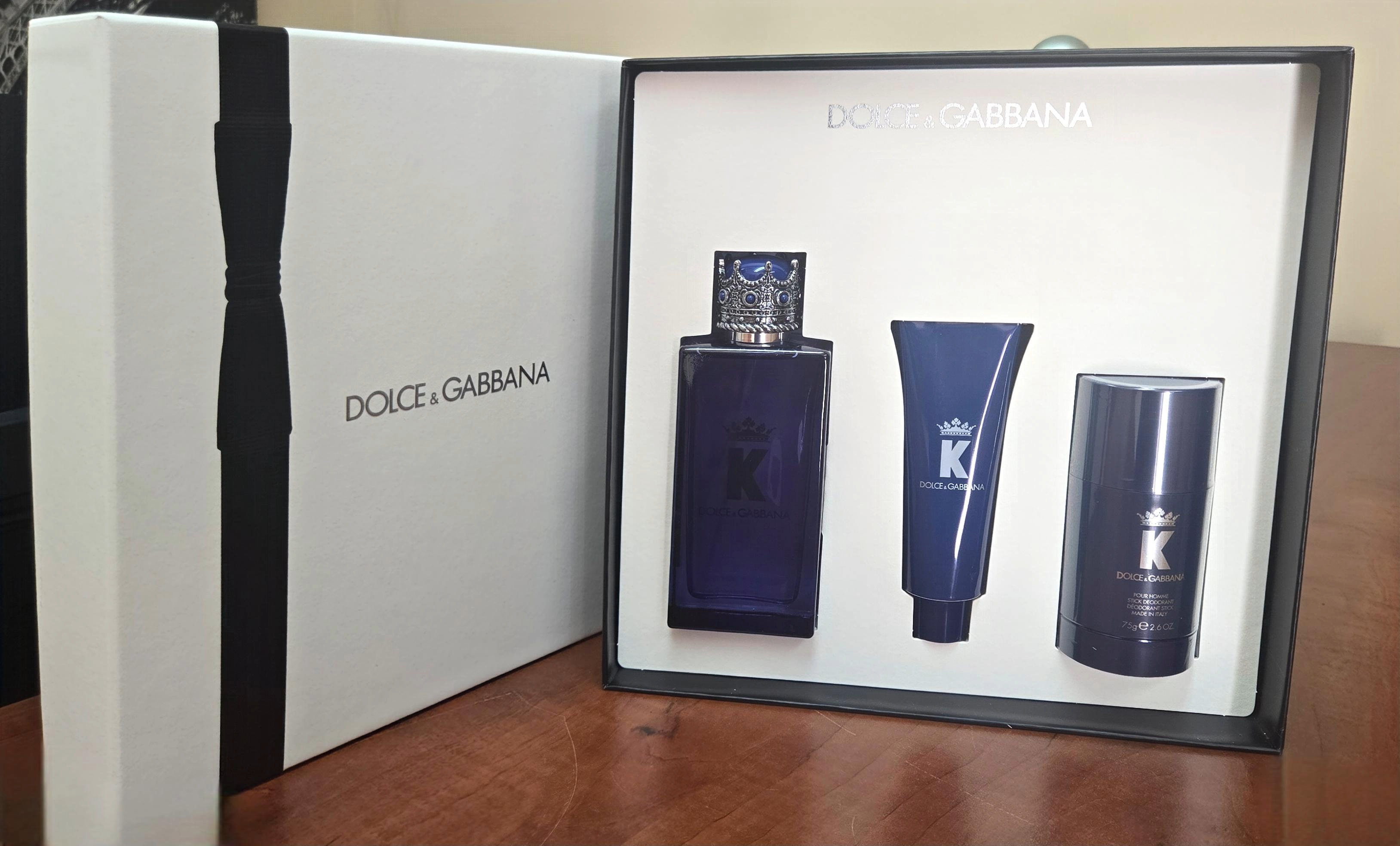 D&G KING POUR HOMME 3 PCS SET 3.4 EDT + 1.7 S/G + 2.5 DEO STICK M